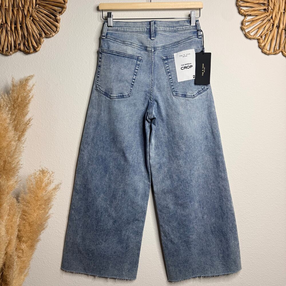 Rag & Bone wide-leg jeans crop ankle high-rise 26 - Picture 6 of 9